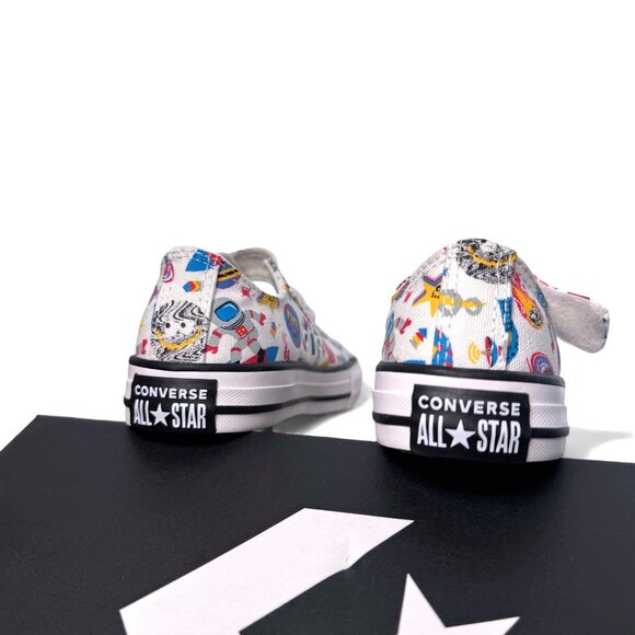 Converse Chuck Taylor All Stars Kids CTAS 1V OX Space Sneakers V Strap Youth 1 - Picture 12 of 14